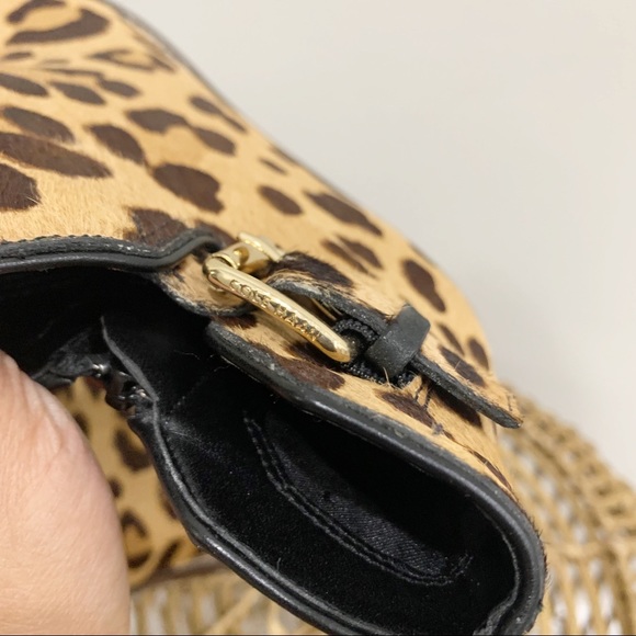 Cole Haan Grand OS Calf Hair Leopard  Leather Women’s Ankle Boots - Picture 6 of 9